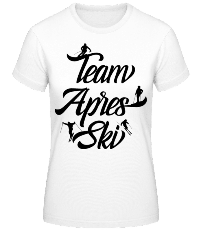 Vorschau: Team Apres Ski - Frauen Basic T-Shirt - Weiß - Vorne
