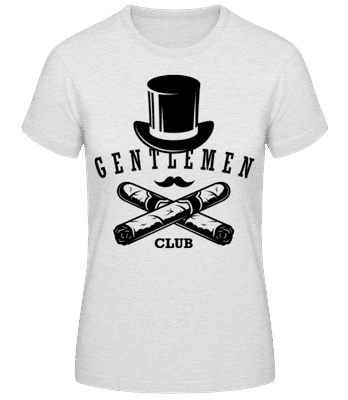 Gentlemen Club Zigarren - T-shirt femme B&C - Gris chiné - Devant