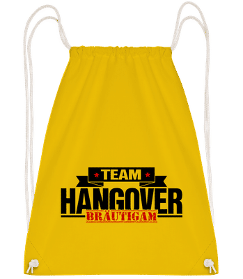 Team Hangover Bräutigam - Turnbeutel - Gelb - Vorn