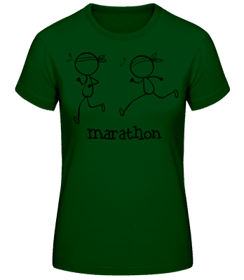 marathon Icon - Dámske basic tričko - Bottle green - Predné