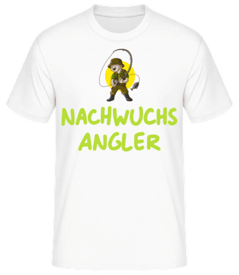 Nachwuchs Angler - Männer Basic T-Shirt - Weiß - Vorne