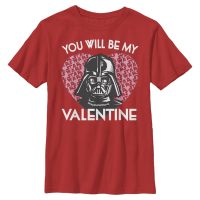 Star Wars - Darth Vader You Will Darth - Valentinstag - Kinder T-Shirt - Rot - Vorne