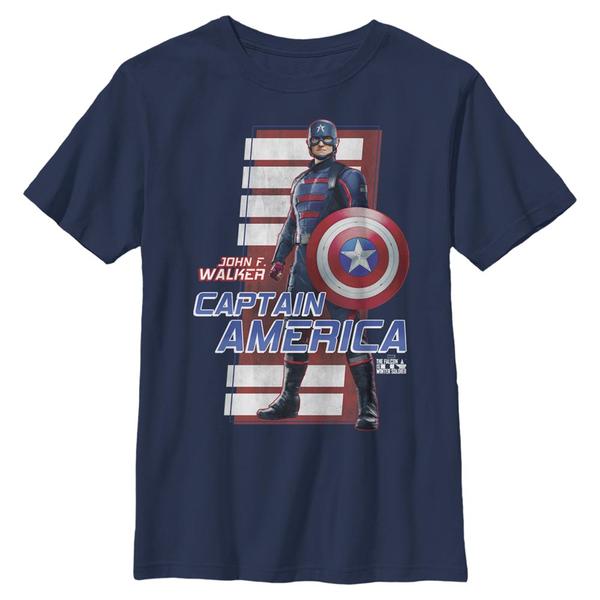 Aperçu: Marvel - Falcon et le soldat de l'hiver - John F. Walker Some Otherguy - Enfant T-shirt - Bleu marine - Devant