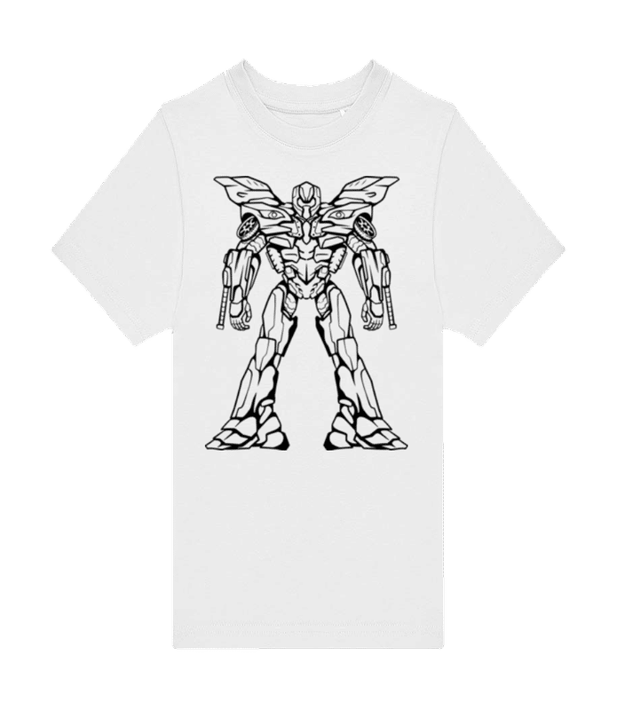 Preview: Transformer 7 Outline - Kids B&C T-Shirt - White - Front
