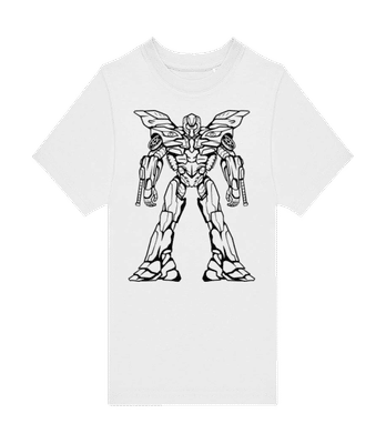 Transformer 7 Outline - Kids B&C T-Shirt - White - Front