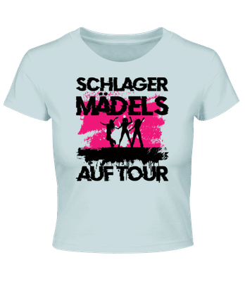 Schlager Mädels - Crop T-Shirt - Hellblau - Vorne