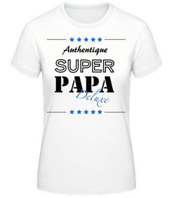 Super Papa Deluxe Nior - T-shirt femme B&C - Blanc - Devant