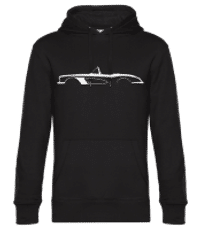 'Chevrolet Corvette C1 1958' Silhouette - Men’s Standard Hoodie - Black - Front