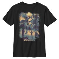 Star Wars - The Clone Wars - Mando Memory - Kids T-Shirt - Black - Front