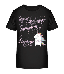 Signe Astrologique Licorne Scorpion · T-shirt bio Enfant Stanley Stella 2.0