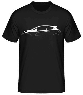 'Peugeot 208 GTi 2012' Silhouette - Männer Basic T-Shirt - Schwarz - Vorne