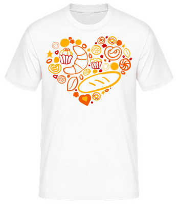 Coeur Du Petit Déjeuner - T-shirt standard Homme - Blanc - Devant