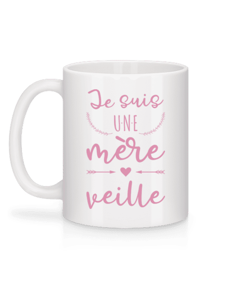 Aperçu: Je Suis Une Mère Veille - Mug en céramique blanc - Blanc - Derrière