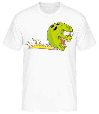 Bowling Ball Monster - Männer Basic T-Shirt - Weiß - Vorne