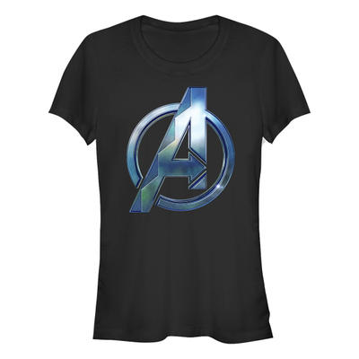 Marvel - Black Panther Wakanda Forever - Logo Wakanda Forever Avenger Symbol - Women's T-Shirt - Black - Front