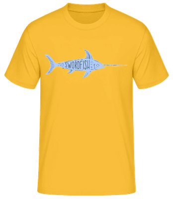 Swordfish - Men's Basic T-Shirt - Golden yellow - Front