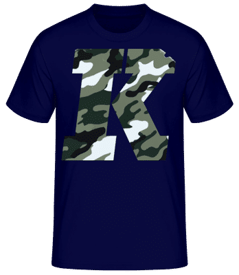 King Camouflage - Men's Basic T-Shirt - Navy - Front