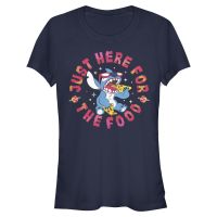 Disney Classics - Lilo & Stitch - Stitch Pizza - Women's T-Shirt - Navy - Front