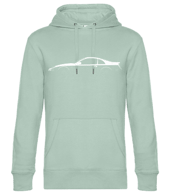 'Nissan 300ZX (Z32)' Silhouette - Sweat à capuche standard homme - Menthe verte - Devant
