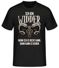 Sternzeichen Widder Schwarz · Männer Basic T-Shirt