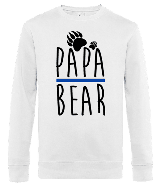 Aperçu: Papa Bear Letters - Sweat-shirt standard pour homme - Blanc - Devant