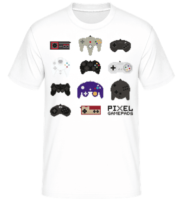 Console Contrôleur Pixel -  T-Shirt Shirtinator homme - Blanc - Devant
