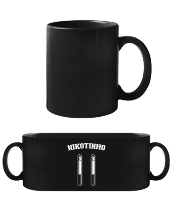 Nikotinho - Černý hrnek - Černá - Napřed