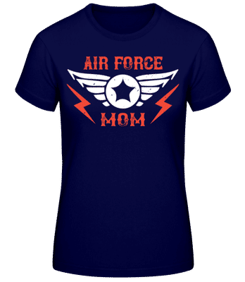 Air Force Mom - T-shirt standard Femme - Bleu marine - Devant