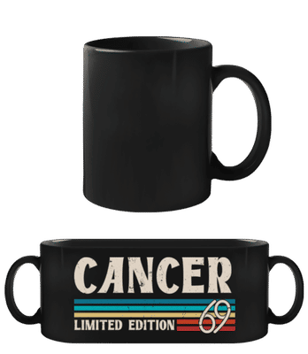 Sternzeichen Cancer Limited - Schwarze Tasse - Schwarz - Vorne