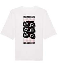 Inglorious Life - Unisex Bio Oversize T-Shirt Stanley Stella  - Weiß - Vorne