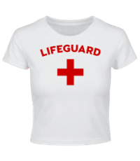 Lifeguard - Crop T-Shirt - Weiß - Vorne