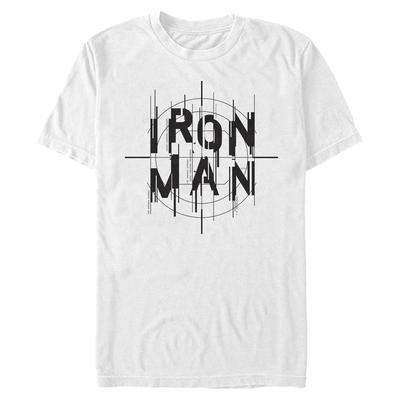 Marvel - Iron Man Scope - Homme T-shirt - Blanc - Devant