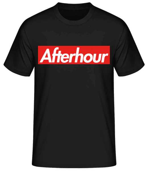 Aperçu: Afterhour - T-shirt standard Homme - Noir - Devant