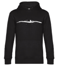 'Jaguar XJ13' Silhouette - Männer Standard Hoodie - Schwarz - Vorne