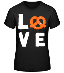Pretzel Love · Frauen Basic T-Shirt