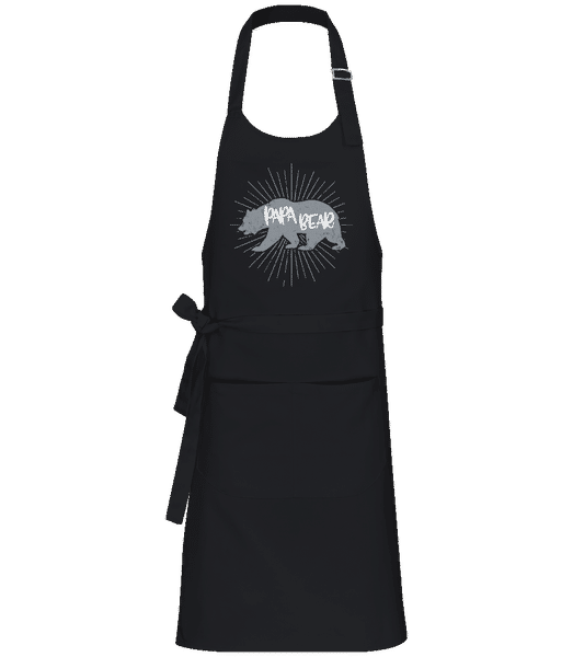 Aperçu: Papa Bear - Tablier professionnel - Noir - Devant