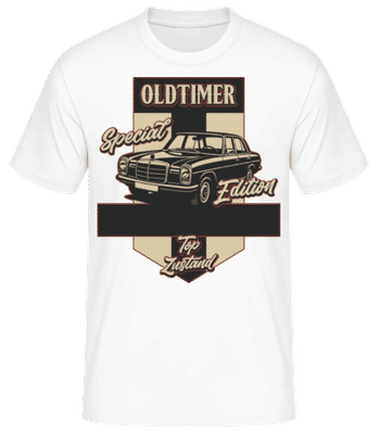 Oldtimer 'Mercedes' Geburtstag - Männer Basic T-Shirt - Weiß - Vorne