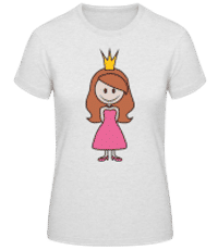 Princess Comic Pink - Women's Basic T-Shirt - Heather grey - Front