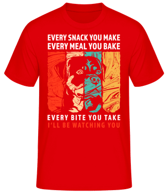 I'll Be Watching You - T-shirt standard Homme - Rouge - Devant