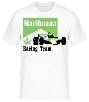 Marihuana Racing Team - Men's Basic T-Shirt - White - Front