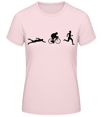 Triathlon - Women's Basic T-Shirt - Pink - Front