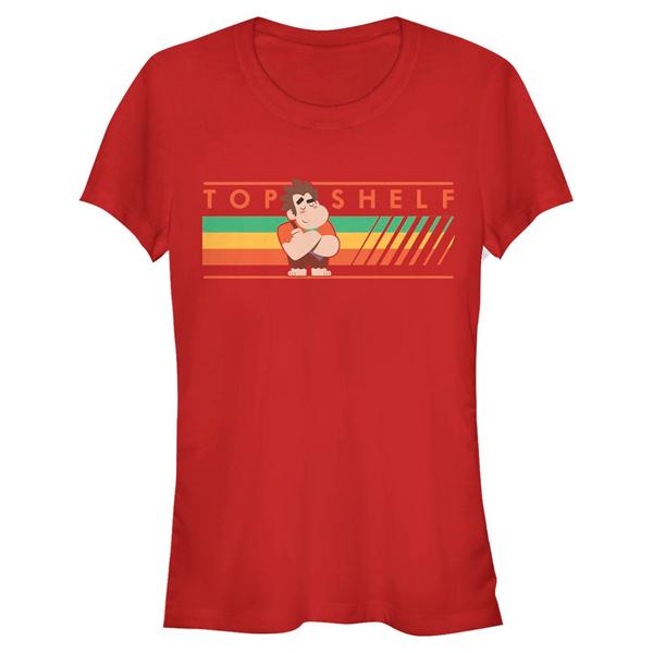 Aperçu: Disney - Les mondes de Ralph - Ralph Top Shelf - Femme T-shirt - Rouge - Devant