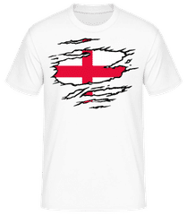 Ripped Flag England · Men's Basic T-Shirt