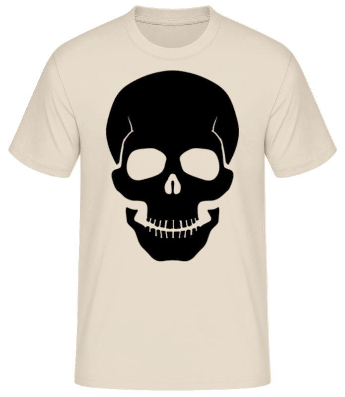 Preview: Skull Black - Men's Basic T-Shirt - Cream - Front