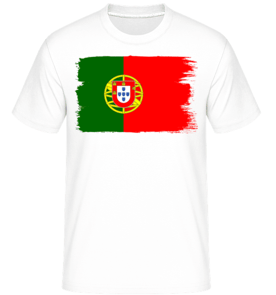 Preview: Country Flag Portugal - Shirtinator Men's T-Shirt - White - Front