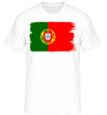Country Flag Portugal - Shirtinator Men's T-Shirt - White - Front