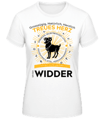 Sternzeichen Widder Orange · Frauen T-Shirt B&C