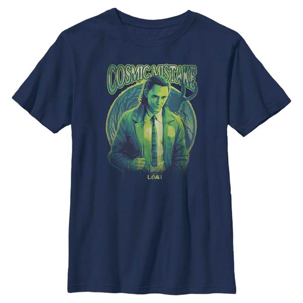 Aperçu: Marvel - Loki - Loki Cosmicalloki Wrong - Enfant T-shirt - Bleu marine - Devant