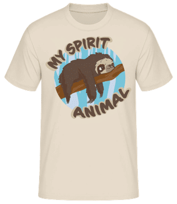 My Spirit Animal - Pánské basic tričko - Krémová - Napřed