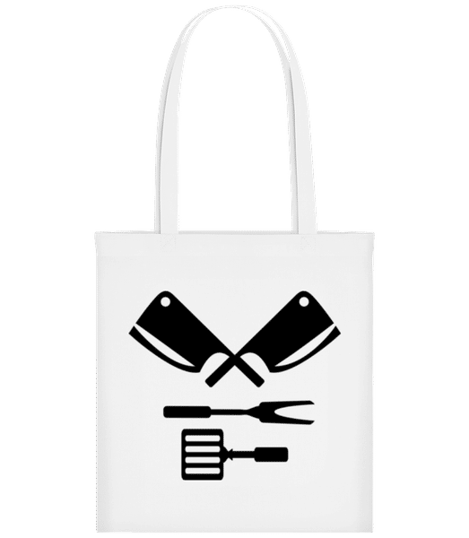 Aperçu: BBQ Equipment Black - Tote Bag - Blanc - Devant
